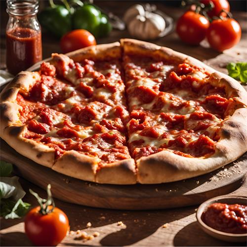 BASE PIZZA FAMILIAR TOMATE 32x40 12UDES/CAJA.