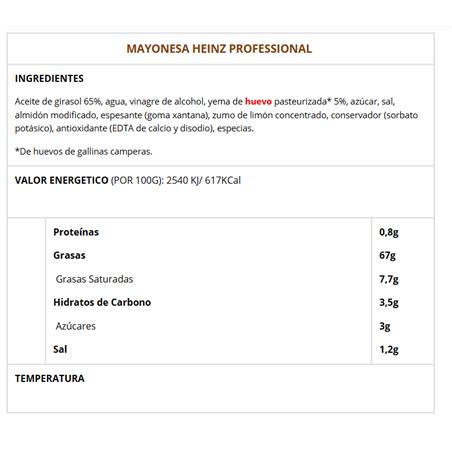 MAYONESA HEINZ PROFESSIONAL 5L