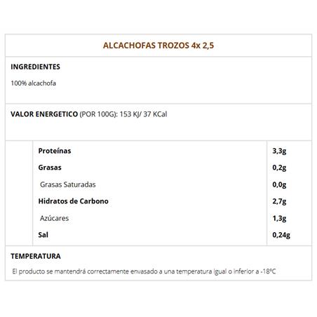 ALCACHOFAS CORTADA 4*2,5kg