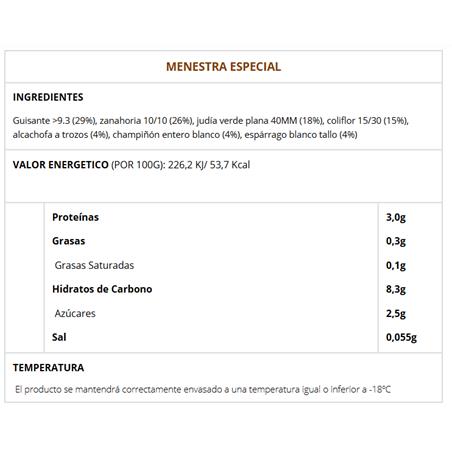 MENESTRA ESPECIAL