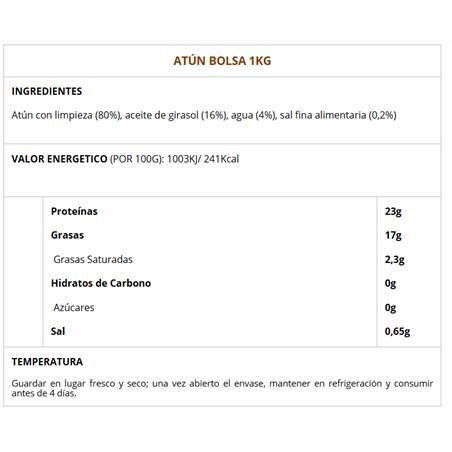 ATUN BOLSA 1KG 16 UDES