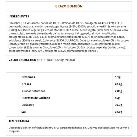 BRAZO BOMBON 4UDES/700GR.