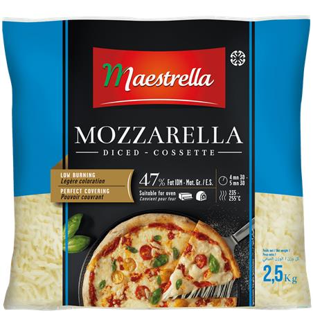 MOZZARELLA PICADA 100% 4x2,5KG