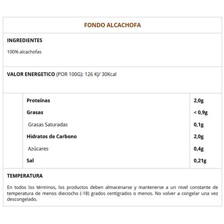 FONDO ALCACHOFA 4*2.5