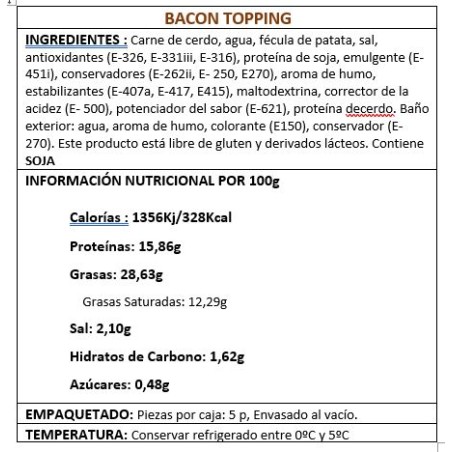 BACON TOPPING