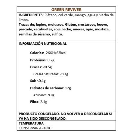 SMOOTHIES GREEN REVIVER 15*150GR