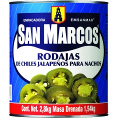 JALAPEÑOS RODAJAS.6x2.8kg