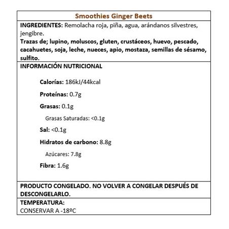 SMOOTHIES GINGER BEETS 15*150GR